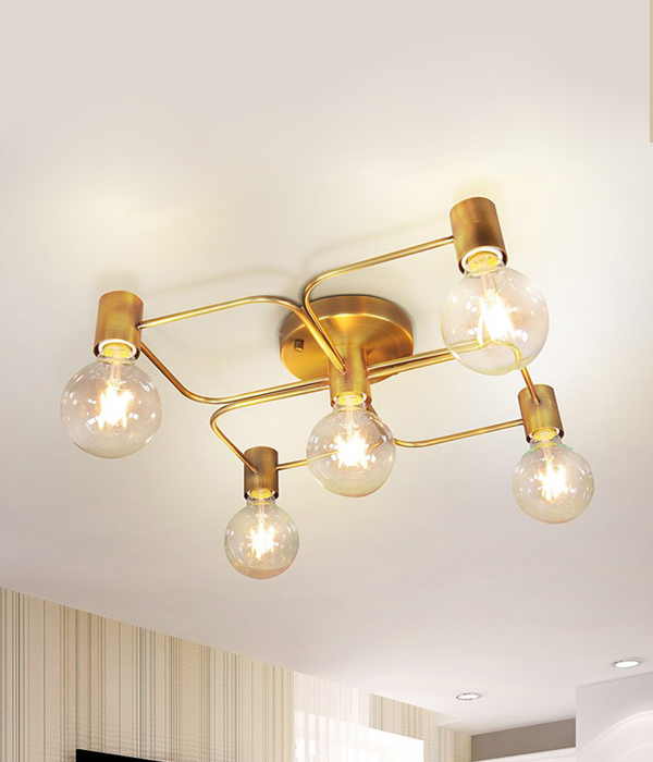 르네 5등 안방조명 방전등 (골드브론즈)